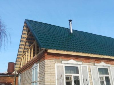 Реконструкция крыши в Куровском